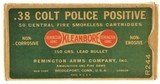 Rem UMC Kleanbore “Dog Bone" 38 Colt Police Positive Ammo - 1 of 7