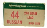 Full Box Remington 44 Russian Ammo 246 Grain Lead 50 Rounds - 2 of 3