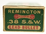 Early 1930's Remington UMC “Dog Bone" Kleanbore Box 38 S&W Ammo - 3 of 7