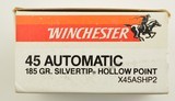 Winchester Super X .45 ACP 185 Grain Silvertip HP Ammo 60 Rnds - 2 of 3
