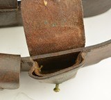 WWI Canadian Leather Ammo Belt 1916 303 British Enfield - 6 of 7