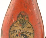 Pair of John Hall & Sons London FF Tin Powder Flasks - 6 of 7