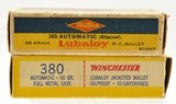 380 Ammo Lot Western Target “Bullseye" + Winchester 93 Rounds - 2 of 4