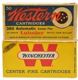 380 Ammo Lot Western Target “Bullseye" + Winchester 93 Rounds - 1 of 4