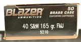 Blazer/CCI 40 S&W 165gr. FMJ Ammunition 200 Rounds - 2 of 3