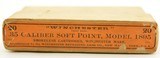 Near Excellent Winchester 35 Win Ammo 6-14 Code Full Box Soft Point - 2 of 8