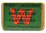 Excellent Full Box Winchester 7.63mm 30 Mauser Staynless Ammo - 2 of 6
