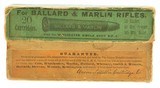 Scarce U.M.C. Black Powder 32-40 Ballard & Marlin Ammo Full Box - 1 of 6