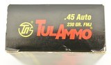 TulAmmo .45 Auto 230gr FMJ Steel Case Ammo 100 Rnds - 2 of 3