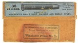 Excellent Early 1st Type Black Powder Winchester 38-55 Ammo - 1 of 8