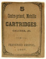 Very Rare Sealed! Frankford Arsenal 50-70 Ammo Centre-Primed 1867 - 1 of 6