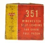 Excellent Full Box Winchester 351 Win Self Loading Ammo 180 Grain - 3 of 6