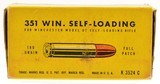 Excellent Full Box Winchester 351 Win Self Loading Ammo 180 Grain - 2 of 6