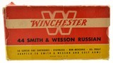 Winchester 44 Smith & Wesson Russian Ammo Full Box 50 Rounds - 1 of 4