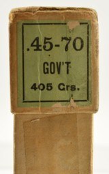 Scarce 1890's Winchester 45-70 Extra Heavy Solid Head BP Target Ammo - 3 of 7