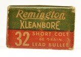 Full Box Remington 32 Short Colt Ammunition 80 Grain lead 50 Rounds - 2 of 4