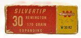 Full Box Winchester 30 Rem Ammo Super Speed Silvertip 20 Rounds W30R2 - 3 of 4
