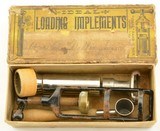Vintage Ideal Load Implements 12ga. Brass & Paper Shot Shell Kit - 1 of 3