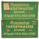 Remington Target Master 38 Special 148gr Wad Cutter ammo 100 Rnds - 1 of 3