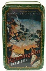 Remington Limited Edition 22 High Velocity Rim Fire Tin - 1 of 5