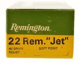 Remington 22 Rem Jet 40gr. SP 100 Rounds 2 Boxes - 2 of 3