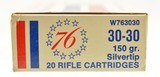 Winchester 76 Bicentennial Commemorative Box 30-30 Ammo Silvertip - 3 of 4