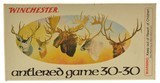 Full Box Winchester Antlered Game Commemorative 30-30 Ammo - 1 of 5