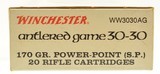 Full Box Winchester Antlered Game Commemorative 30-30 Ammo - 2 of 5