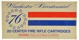 Winchester 76 Bicentennial Commemorative Box 30-30 Ammo Silvertip