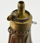 Excellent Antique Capewell Panel Pistol Powder Flask - 3 of 5