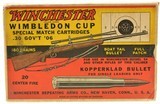Winchester Wimbledon Cup "1936" Box Model 54 Call Out 20 Rounds Ammo - 1 of 7