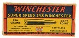 Winchester "1935" Box 348 Win Ammo 150 Grain Soft Point - 6 of 7