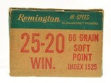 Full Box Remington 25-20 Ammo 86 Grain Soft Point Bullets 50 Rounds - 2 of 3