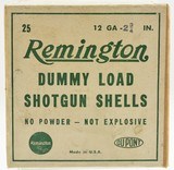 Vintage Remington 12ga 2 3/4" Dummy Load Shotgun Shells Sealed - 1 of 6