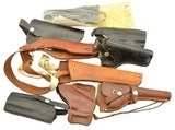 Lot of Assorted Leather Holsters 9 Total - 1 of 10