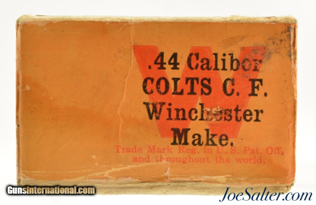 Rare Full & Sealed! Box Winchester 44 Colt Black Powder Ammo