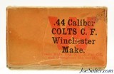 Rare Full & Sealed! Box Winchester 44 Colt Black Powder Ammo - 3 of 6