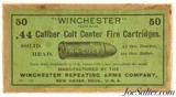 Rare Full & Sealed! Box Winchester 44 Colt Black Powder Ammo - 1 of 6