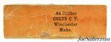 Rare Full & Sealed! Box Winchester 44 Colt Black Powder Ammo - 2 of 6