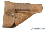 WWII German Walther Model PP Brown Leather Holster - 1 of 4