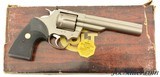 Colt Trooper Mk. III Revolver in .22 with Box Scarce E-Nickel Finish - 1 of 14
