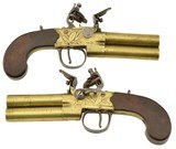 Beautiful Pair of Tap-Action Flintlock Pistols by Lacy of London - 1 of 15