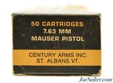 Vintage Century Arms Inc. 7.63 mm .30 Mauser Pistol Ammo 50 rounds - 2 of 3