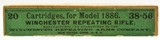 Excellent Winchester Pre-1898 Black Powder Box 38-56 Ammo Model 1886 - 7 of 7