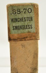 Scarce Winchester 38-70 WCF Ammo Full Box Smokeless Circa 1897-98 - 3 of 7