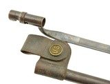 Original US M1873 Trapdoor Socket Bayonet w/ Scabbard - 1 of 9