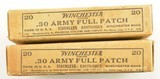 Winchester .30 Army .30-40 Krag 220gr. Full Patch 2 Pc Box 40rnds - 2 of 4