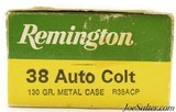 Remington 38 Auto Colt Ammunition 130 Grain Metal Case 50 Rounds - 2 of 3