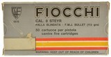 Fiocchi Cal. 8mm Steyr 113gr. FMJ Ammo 50 Rnd - 1 of 3