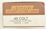 Magtech Cowboy Action Load Ammo 45 Colt 250 Grain 3 Boxes 150 Rounds - 2 of 3